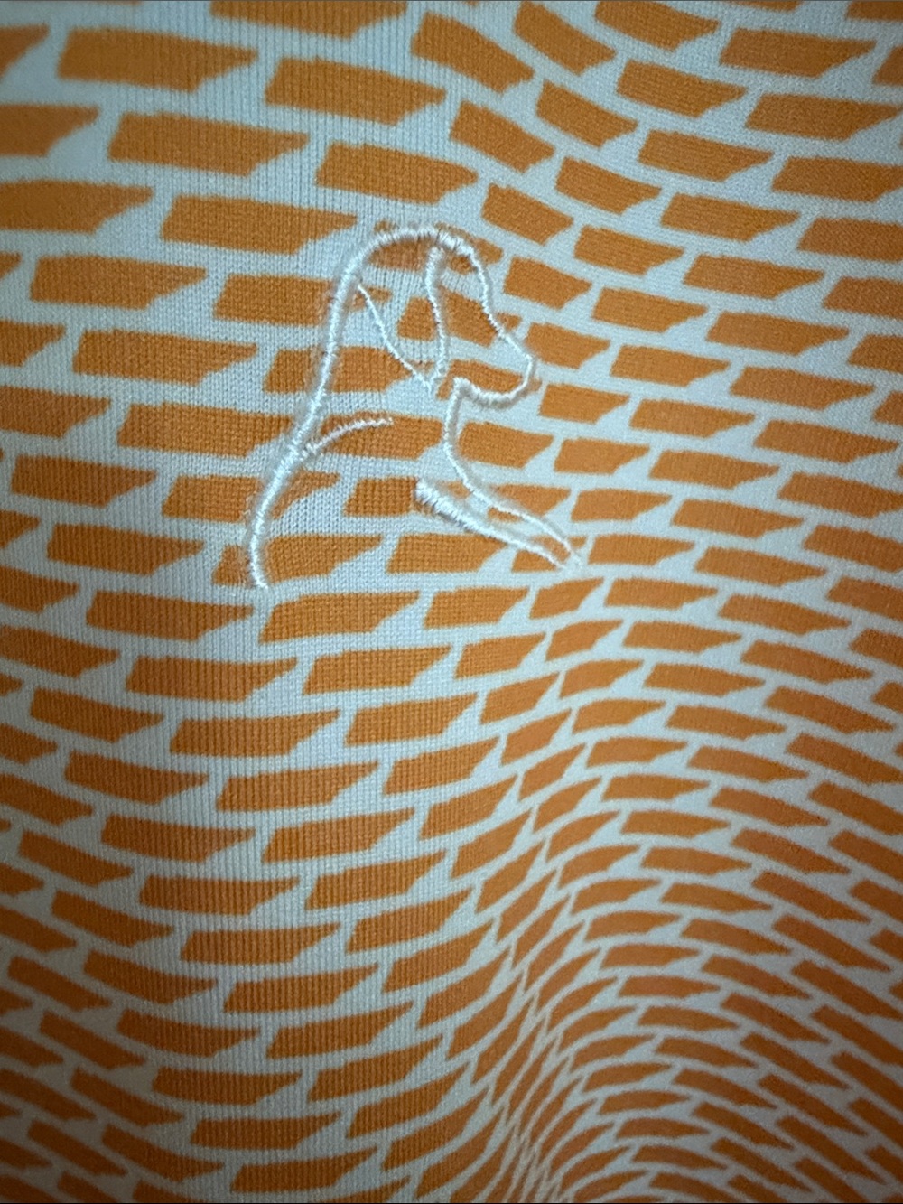 University of TN Rhoback Orange Geometric Short-Sleeve Polo - Picture 3 of 9